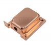 Cap transformer EI76 anodized, copper plated